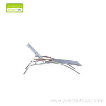 Stainless Steel and mesh Sun Loungers nordic furniture